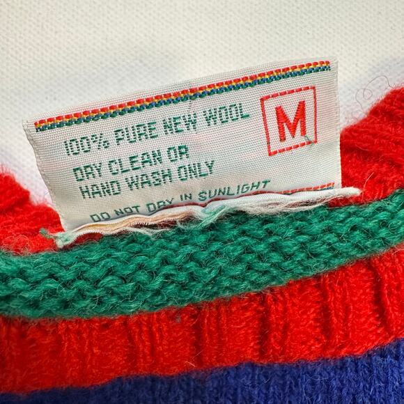 Vintage 1980’s The Irish Scene Wool Ireland Sweater Medium - Picture 7 of 8
